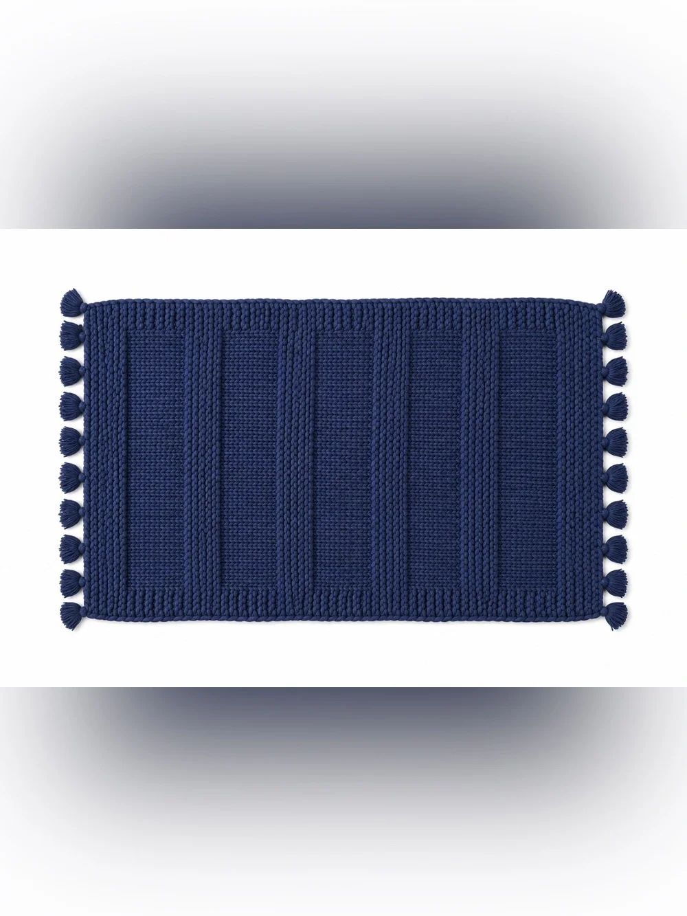 SERENA & LILY Healsburg Handknit Bath Tassel Accent Rug